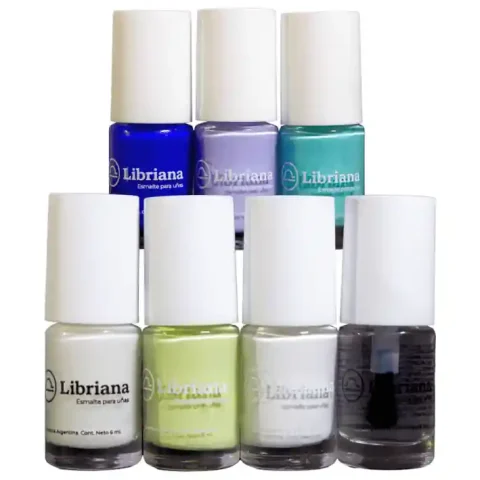 Set FANTASY, 5 Esmaltes, Base Niveladora y Top Coat
