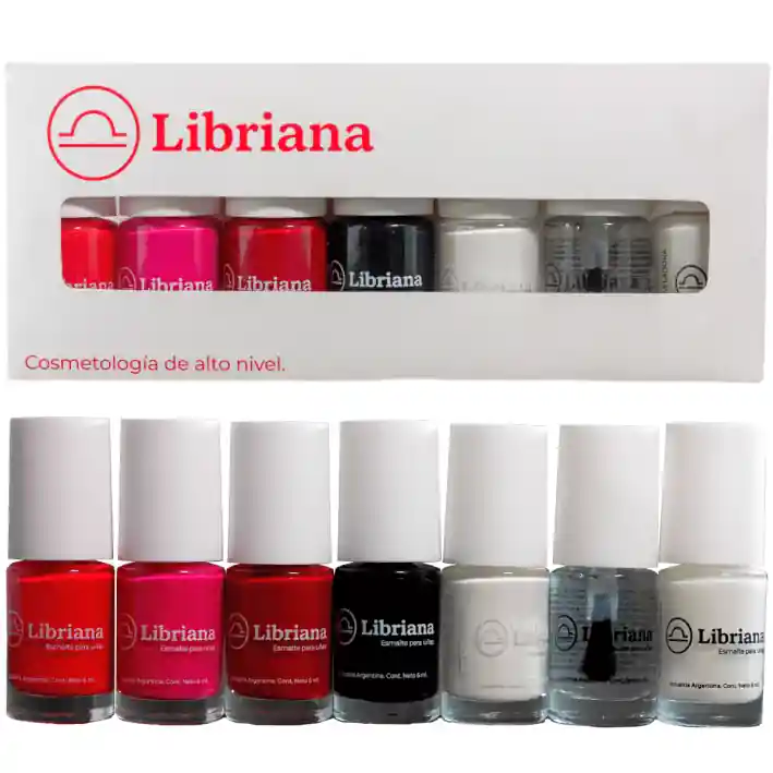 Set PASSION, 5 Esmalte, Base Niveladora y Top Coat