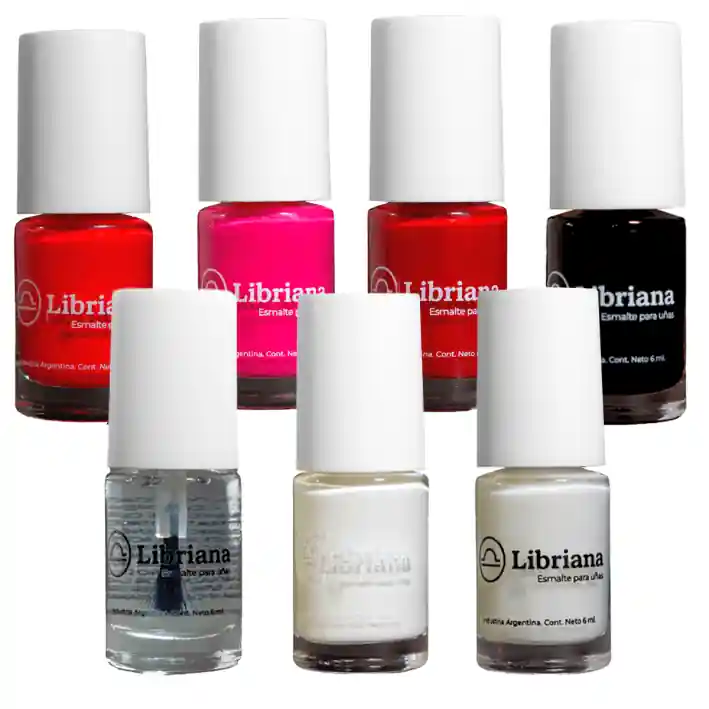 Set PASSION, 5 Esmalte, Base Niveladora y Top Coat