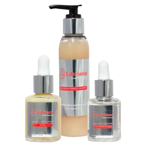 Set Sérum Facial, Sérum Contorno de Ojos y Sérum Manos, Pies y Cuerpo